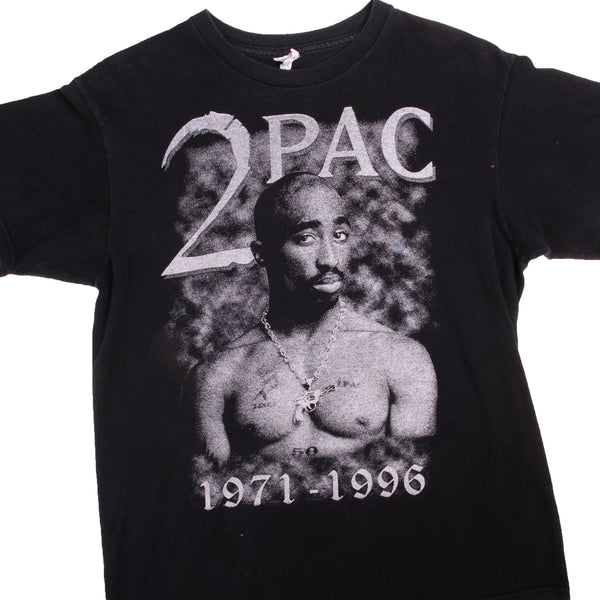 VINTAGE 2PAC RAP 1971 1996 TEE SHIRT 1990s SIZE MEDIUM – Vintage