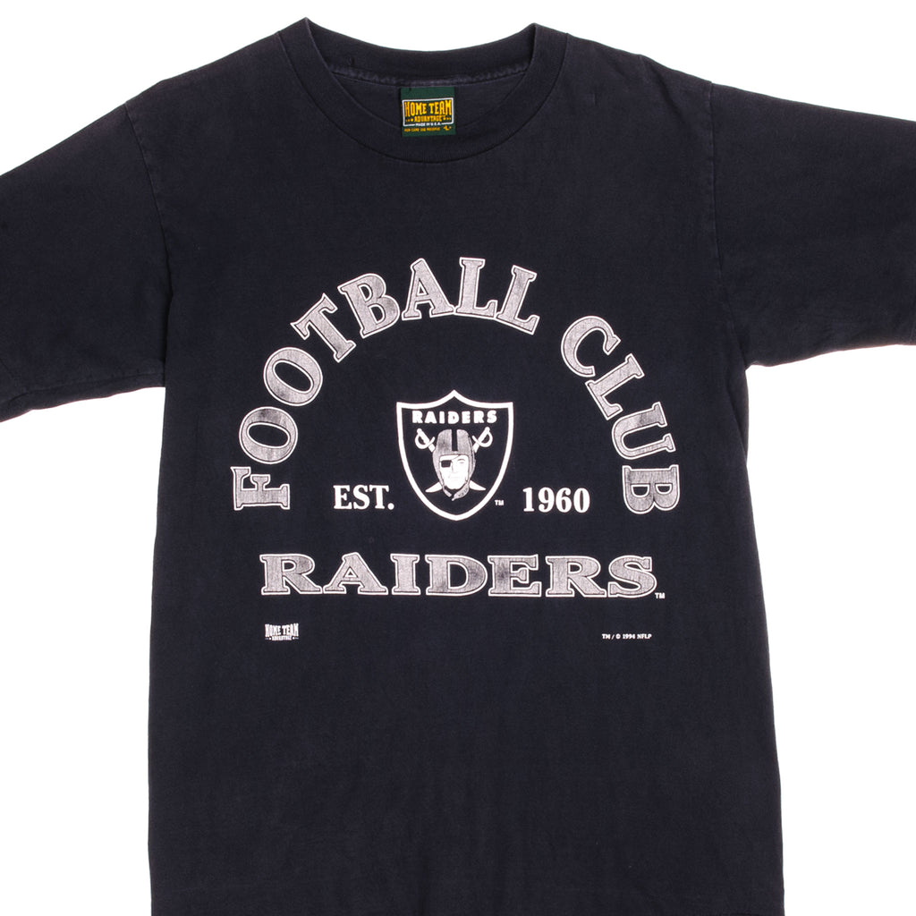 Vintage NFL Los Angeles Raiders Tee Shirt 1990s Medium Made USA