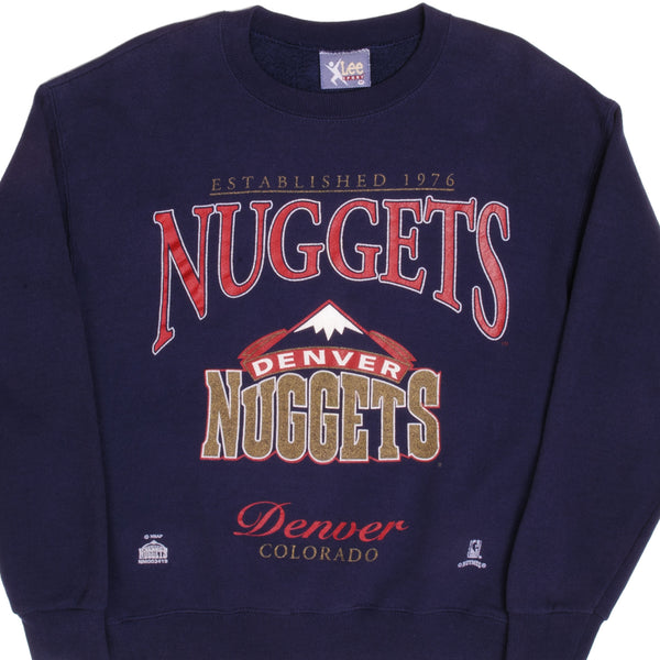 Vintage Nba Dever Nuggets Colorado 1990S Sweatshirt Size M Made In USA