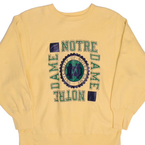 vintage reverse weave champion notre dame university sweatshirt