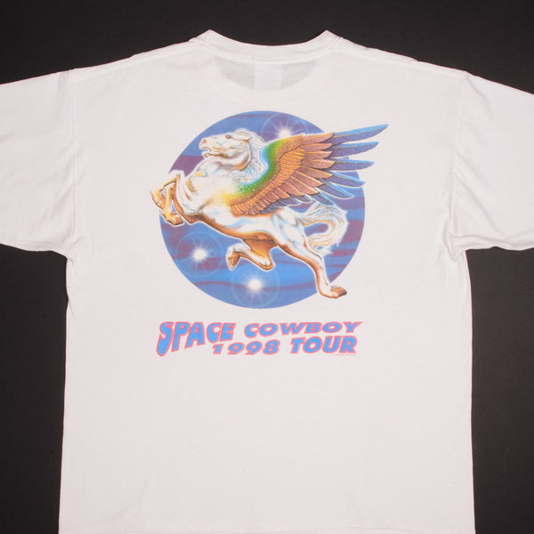 CAMISETA VINTAGE DE LA GIRA DE LOS COWBOY DEL ESPACIO DE LA BANDA STEVE MILLER DE 1998, TALLA XL