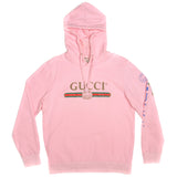 Vintage Pink Gucci Hoodie 2000s Size 2XLarge Made In Italy.