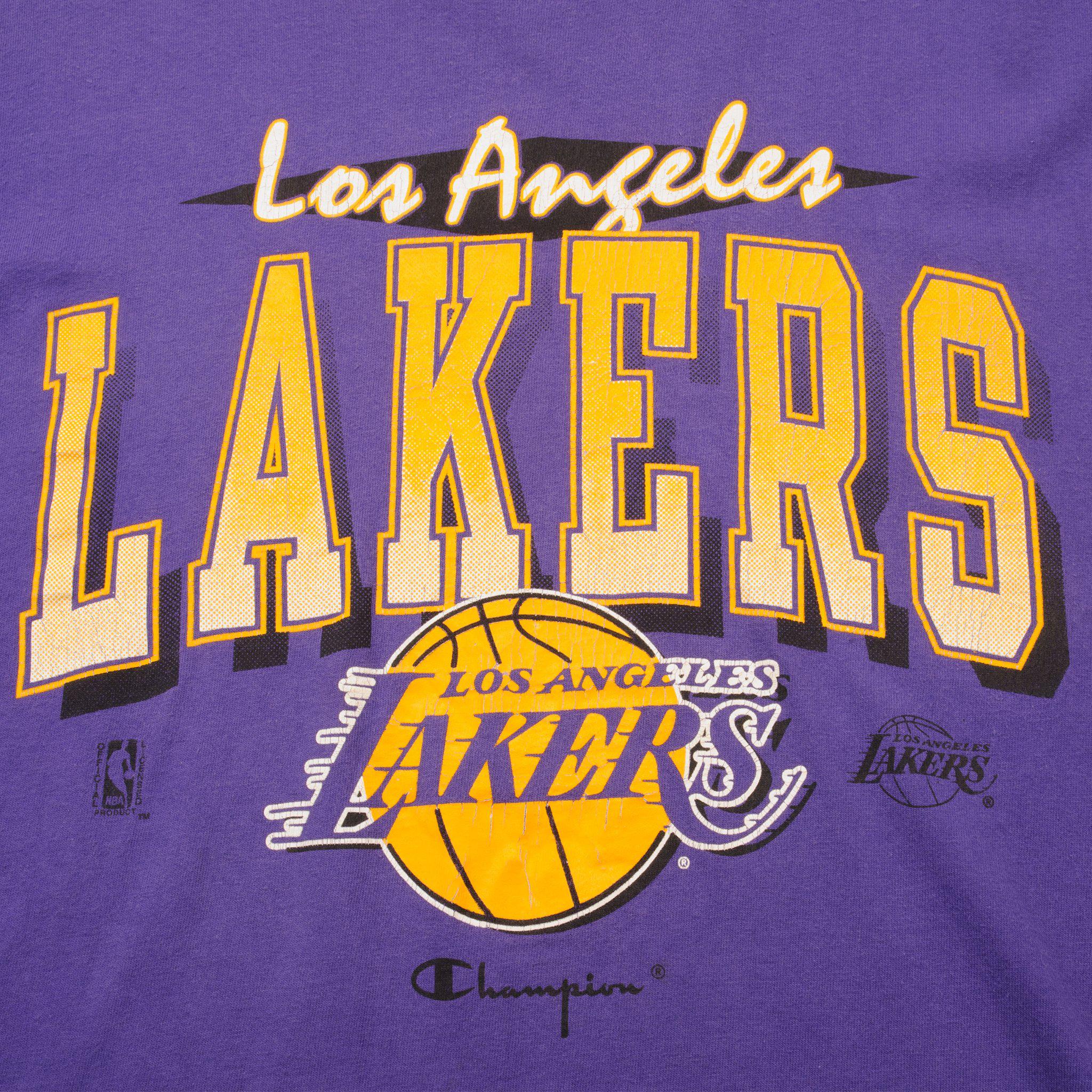 80s Los Angeles Lakers NBA Champion Rayon Tank t-shirt Medium - The  Captains Vintage