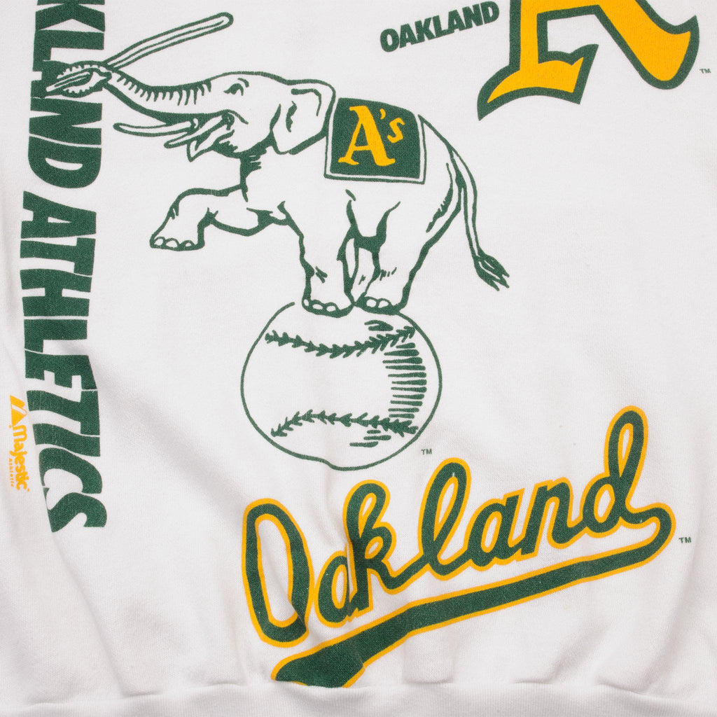 VINTAGE MLB OAKLAND ATHLETICS SWEATSHIRT SIZE LARGE – Vintage rare usa