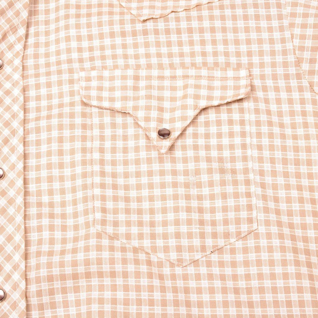 Levis Vintage Clothing LVC – Original Western Shirt – Denim Orange