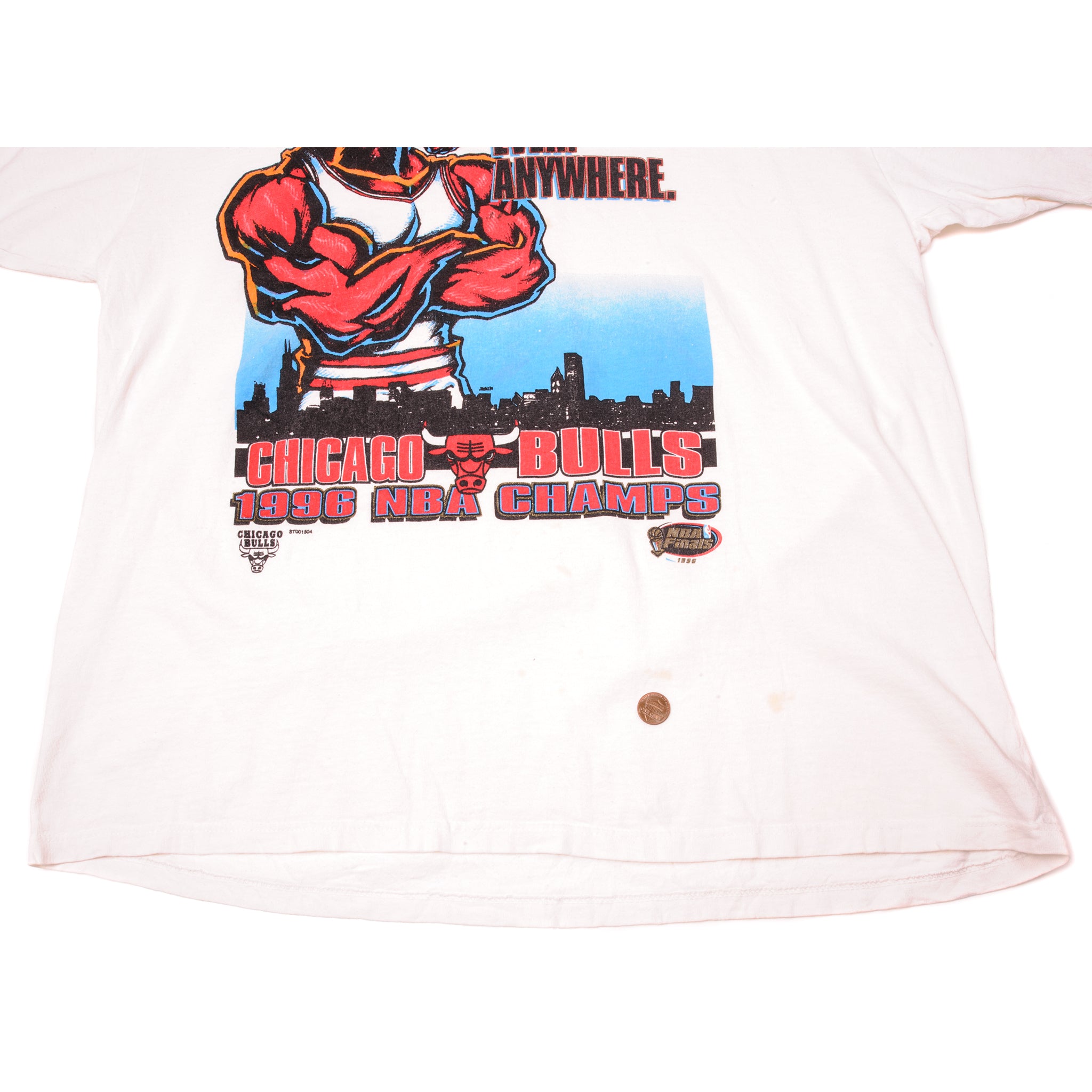 Chicago Bulls Vintage NBA Champion 1996 Tshirt – ATTASTORES