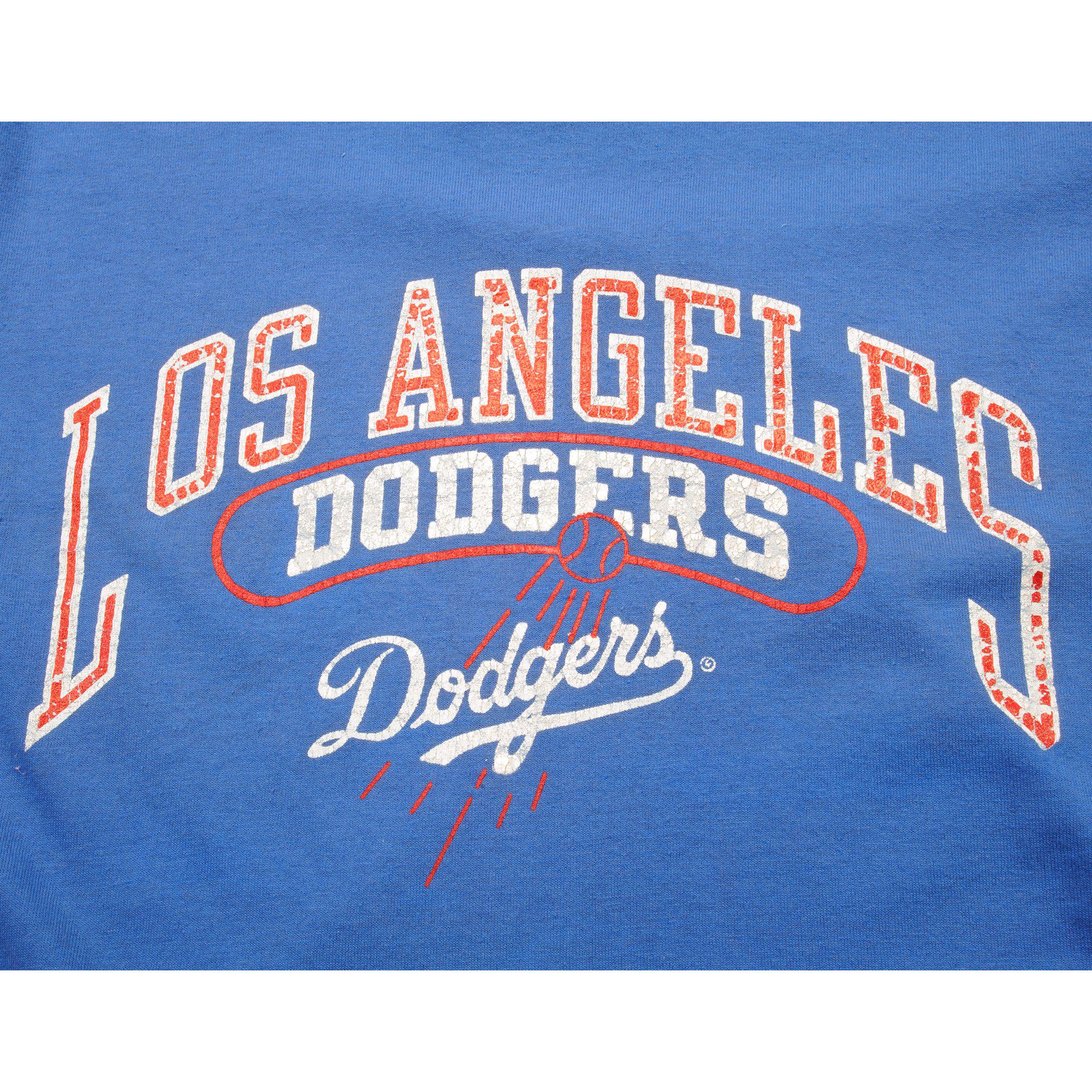 Vintage 80s Champion LA Dodgers T-shirt XLarge Baseball Retro Print Thin  50/50
