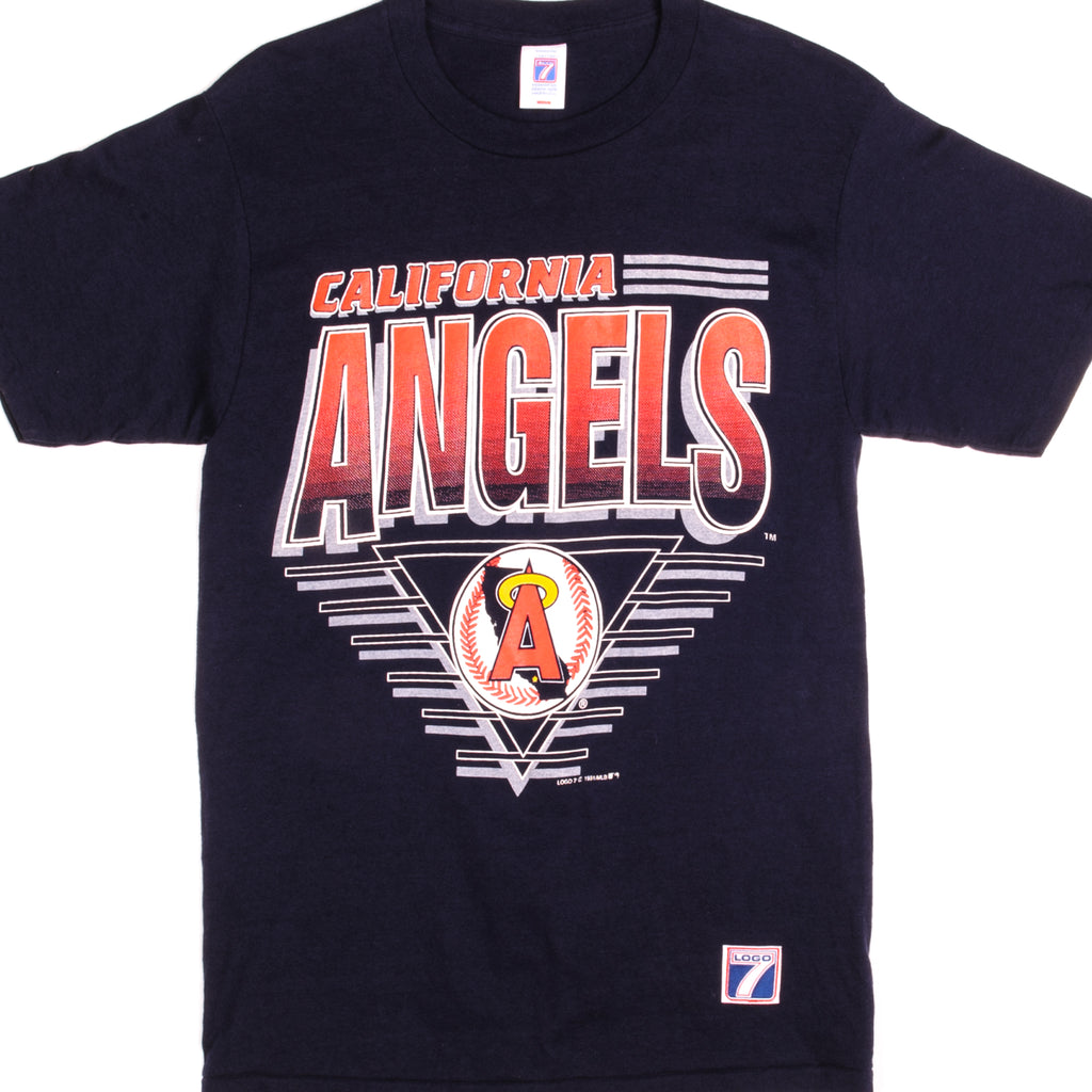 VINTAGE MLB CALIFORNIA ANGELS TEE SHIRT 1991 SIZE SMALL MADE IN