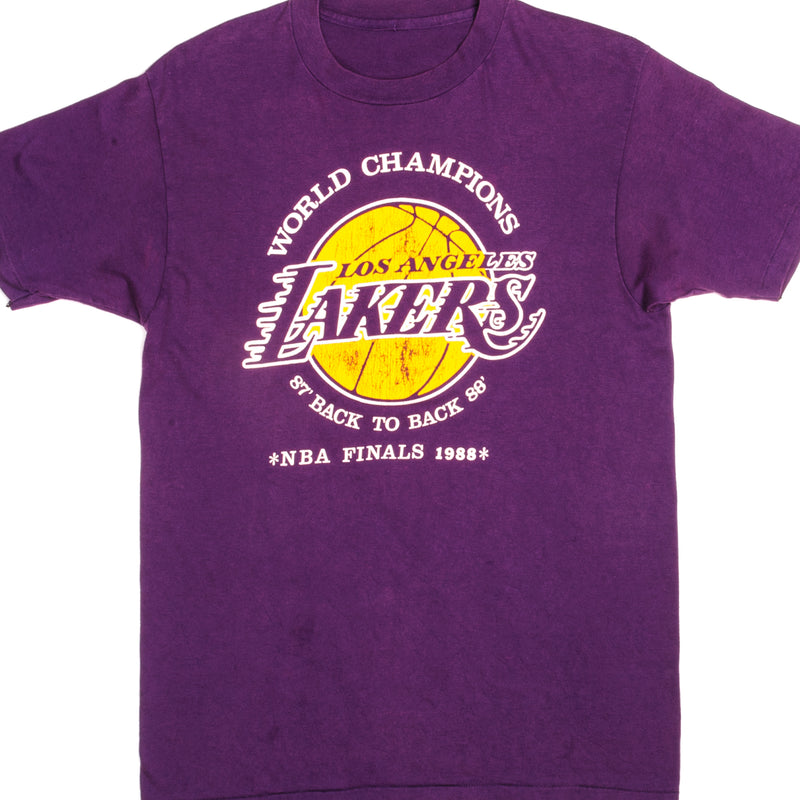 Vintage NBA Los Angeles Lakers Tee Shirt 1982 Size Medium Made in USA