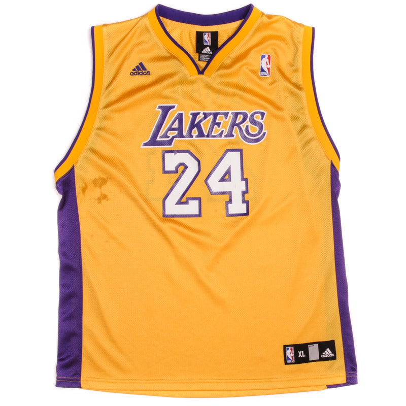 Vintage Kobe Bryant Los Angeles Lakers Adidas XXL Black Jersey