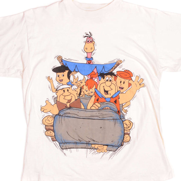 Flintstones Vintage 90s Bedrock Beachwatch T-Shirt - Made in Ireland - Baywatch Parody Single Stitch Tee - Size Men's : XL - FREE online SHIPPING