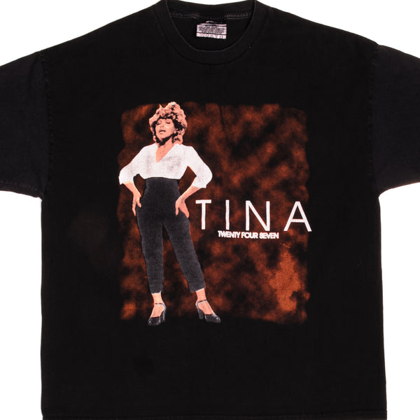 VINTAGE TINA TURNER TWENTY FOUR SEVEN TEE SHIRT 1999 SIZE LARGE