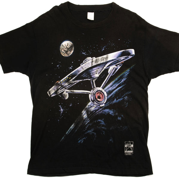 CAMISETA VINTAGE DEL 25.º ANIVERSARIO DE STAR TREK, TALLA GRANDE, 1991, FABRICADA EN EE. UU.