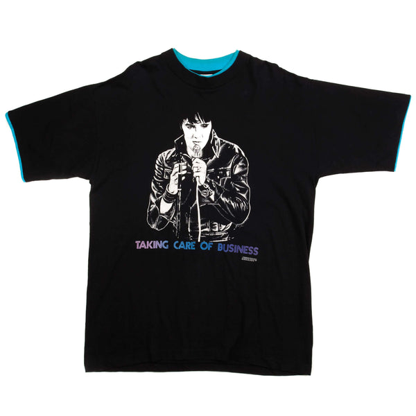 CAMISETA VINTAGE DE ELVIS PRESLEY 1987 TALLA XL FABRICADA EN EE. UU.