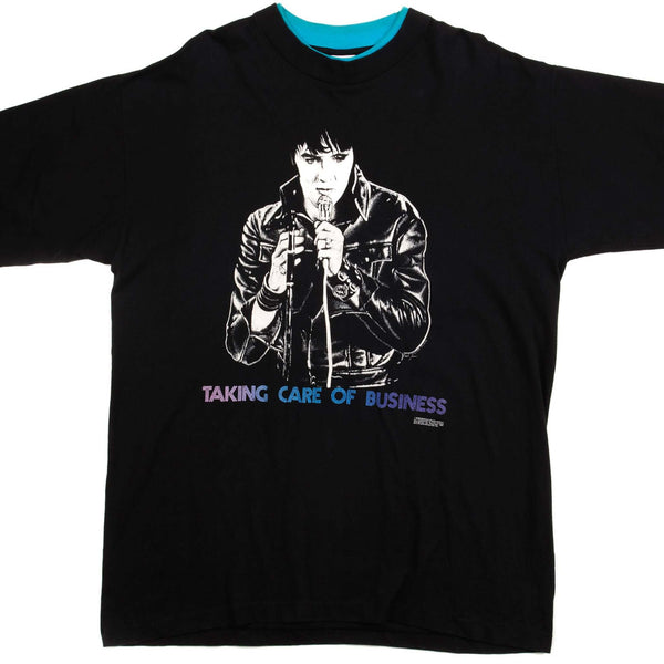 CAMISETA VINTAGE DE ELVIS PRESLEY 1987 TALLA XL FABRICADA EN EE. UU.