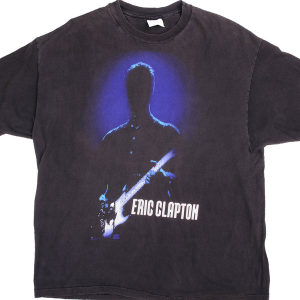 Vintage Eric Clapton World Tour 1998 Tee Shirt Size XL With Single Stitch Sleeves. Made In USA