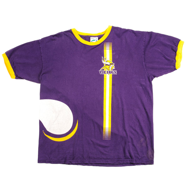 CAMISETA VINTAGE NFL MINNESOTA VIKINGS DE LIQUID BLUE TALLA XL FABRICADA EN EE. UU.