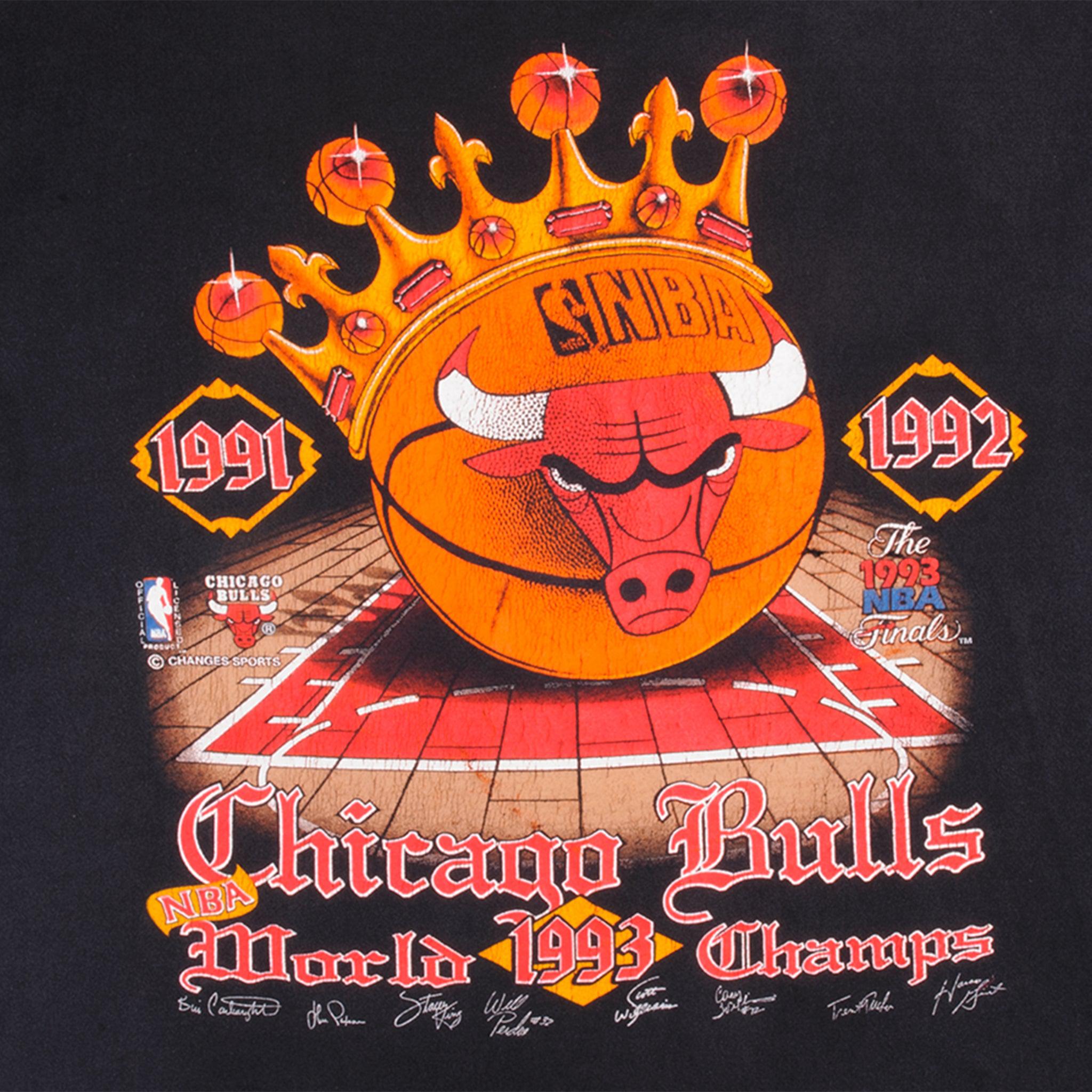 Vintage 1992 Chicago Bulls Back to Back World Champs Shirt