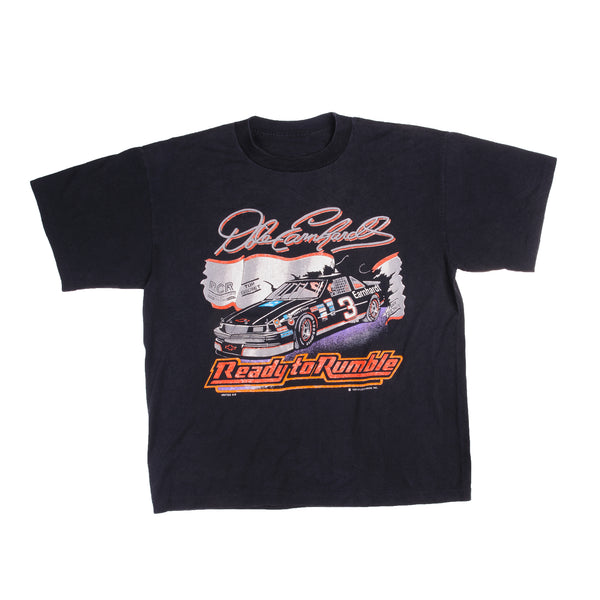 CAMISETA VINTAGE DE NASCAR DE DALE EARNHARDT READY TO RUMBLE 1989, TALLA MEDIANA, FABRICADA EN EE. UU.