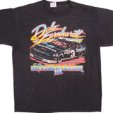 Vintage Nascar Dale Earnhardt The Intimidator 3 1990 Tee Shirt Size M With Single Stitch Sleeves. Made In USA