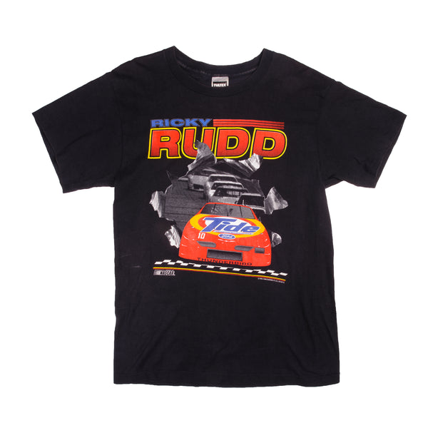 Vintage Nascar Ricky Rudd Thunderbird Tee Shirt 1994 Size L With Single Stitch Sleeves