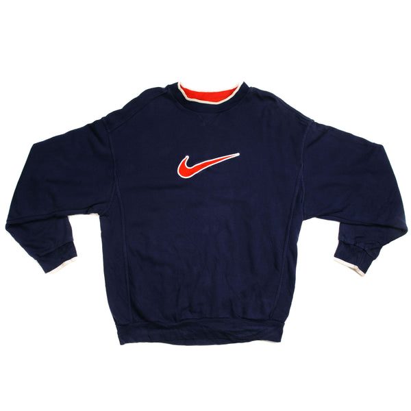 SUDADERA NIKE VINTAGE CON LOGO GRANDE, TALLA GRANDE