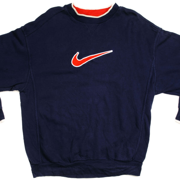 SUDADERA NIKE VINTAGE CON LOGO GRANDE, TALLA GRANDE