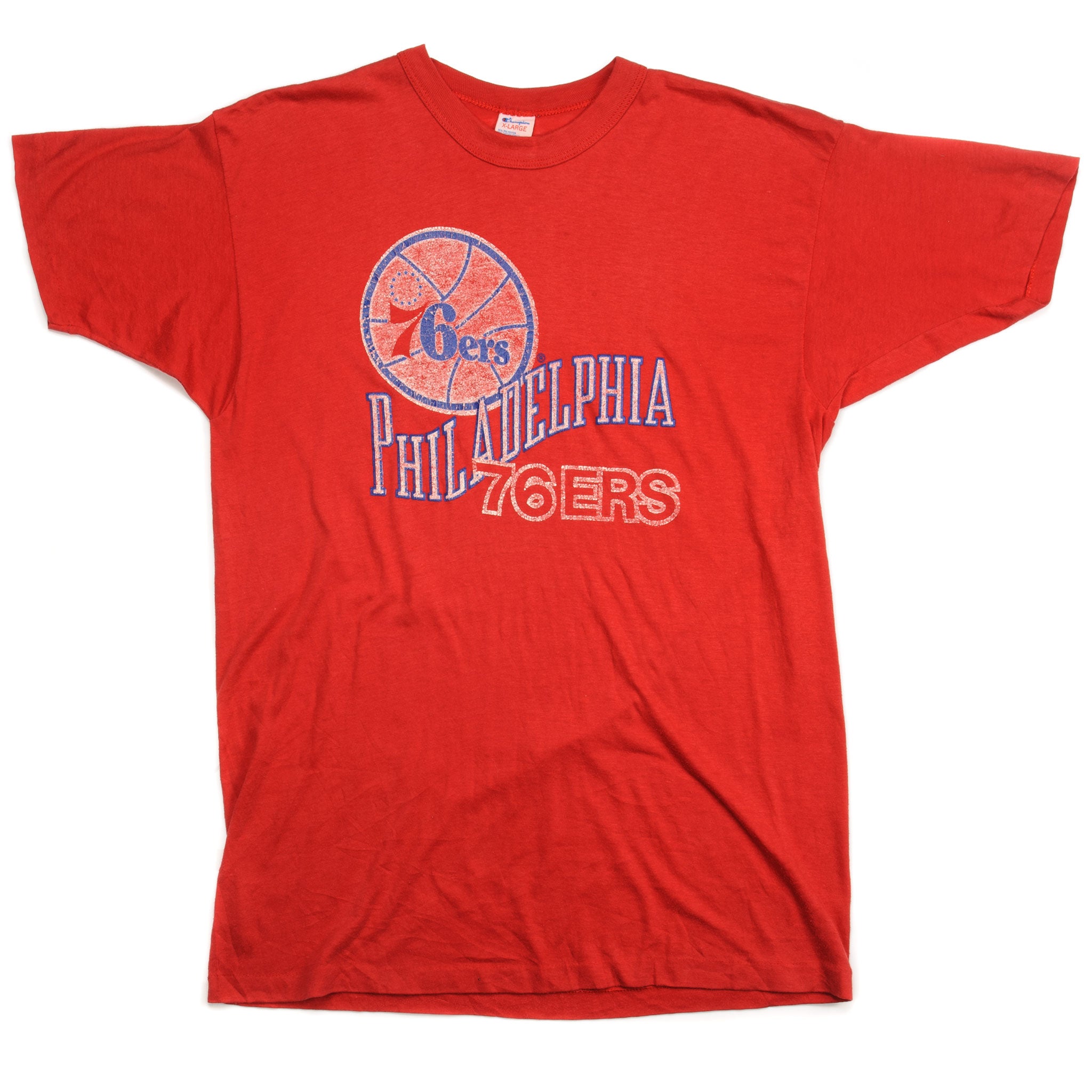NBA Philadelphia 76ers T Shirt youth Sz M red phila unite snake liberty  bell#383