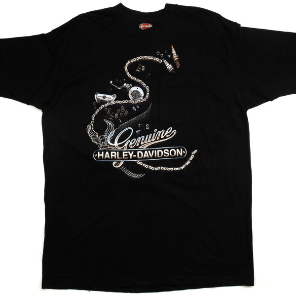 CAMISETA VINTAGE HARLEY DAVIDSON 1995 TALLA XL FABRICADA EN EE. UU.