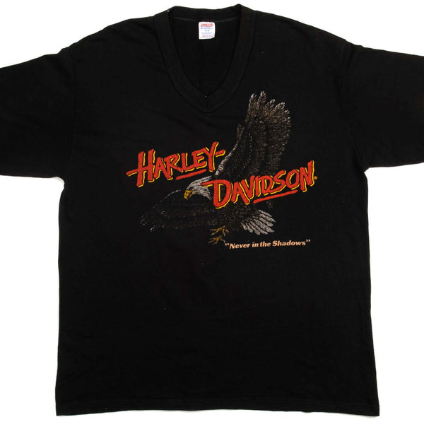 CAMISETA VINTAGE HARLEY DAVIDSON DE LOS AÑOS 80, TALLA GRANDE, FABRICADA EN EE. UU.