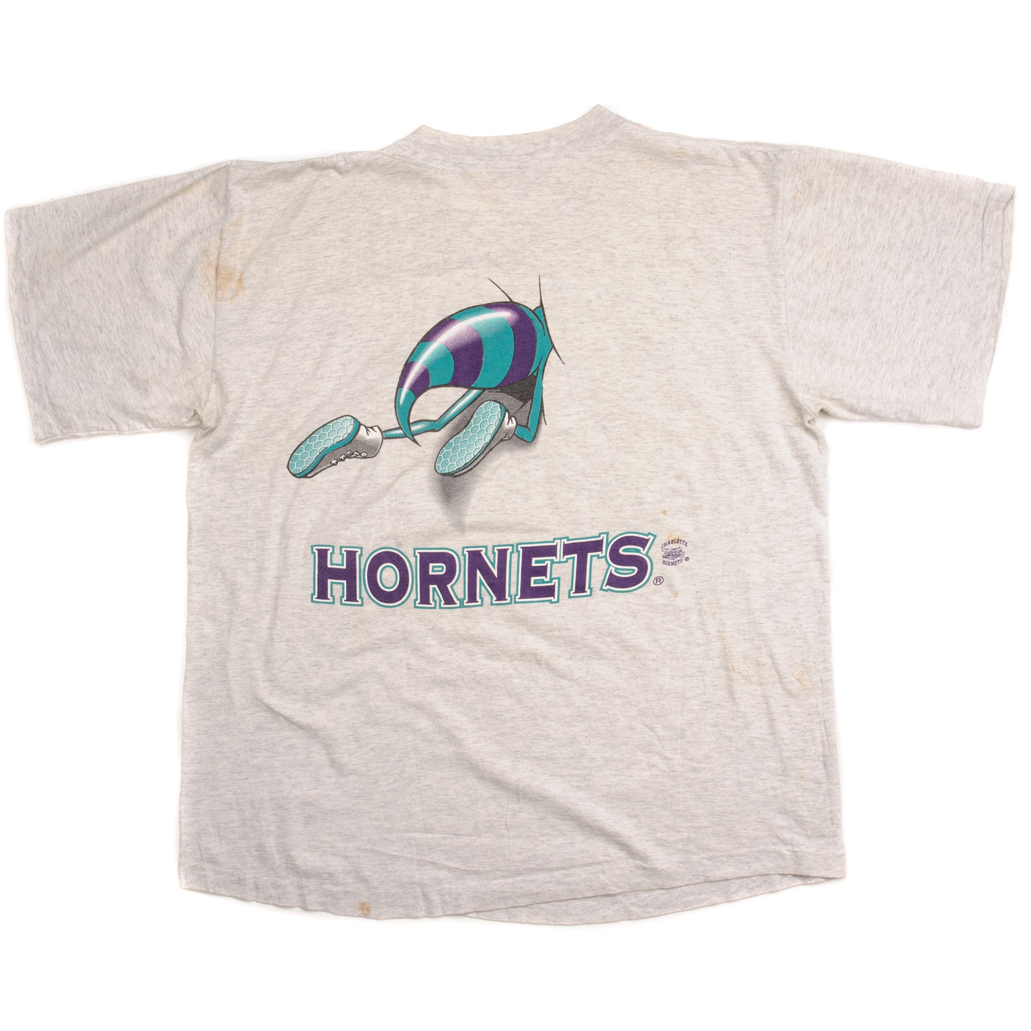 NBA Charlotte Hornets Salem Tee T Shirt Size m Vintage 90's Made In USA 72cm