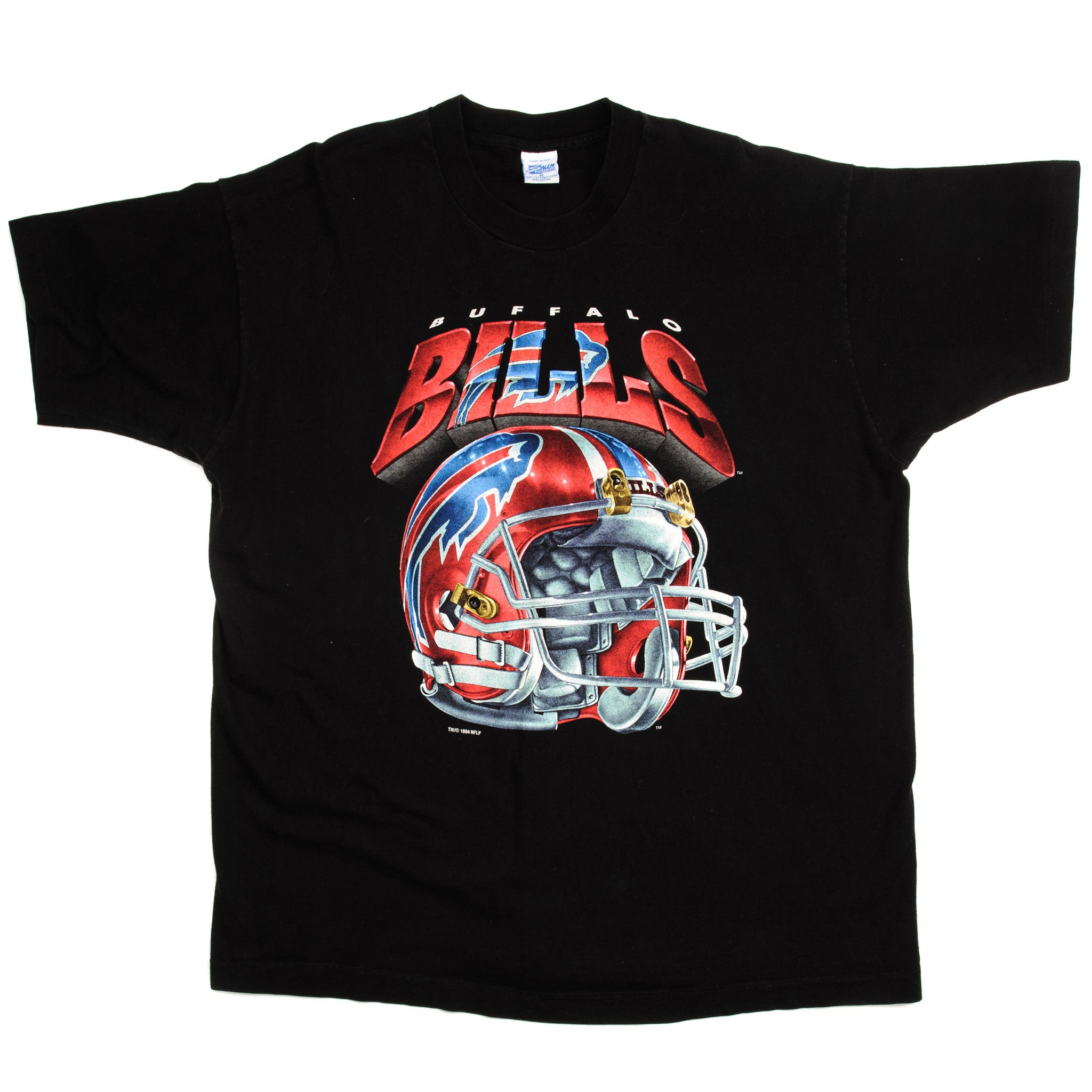 Vintage NFL Buffalo Bills Jersey Replica T-shirt Made In