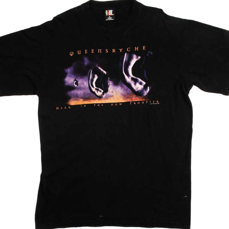 VINTAGE QUEENSRYCHE HEAR IN THE NOW FRONTIER TEE SHIRT 1997 SIZE