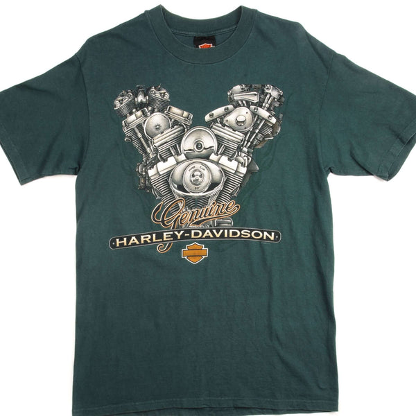 CAMISETA VINTAGE HARLEY DAVIDSON 2000 TALLA MEDIANA FABRICADA EN EE. UU.