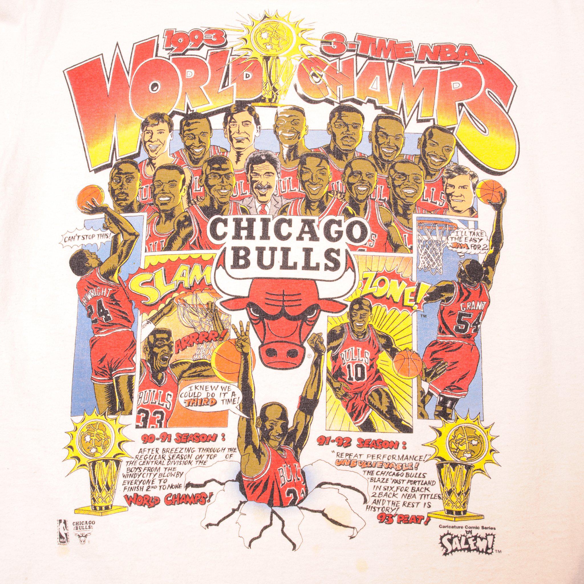 IN　Vintage　TEE　usa　SIZE　1993　CHICAGO　VINTAGE　SHIRT　USA　NBA　MADE　–　BULLS　MEDIUM　rare