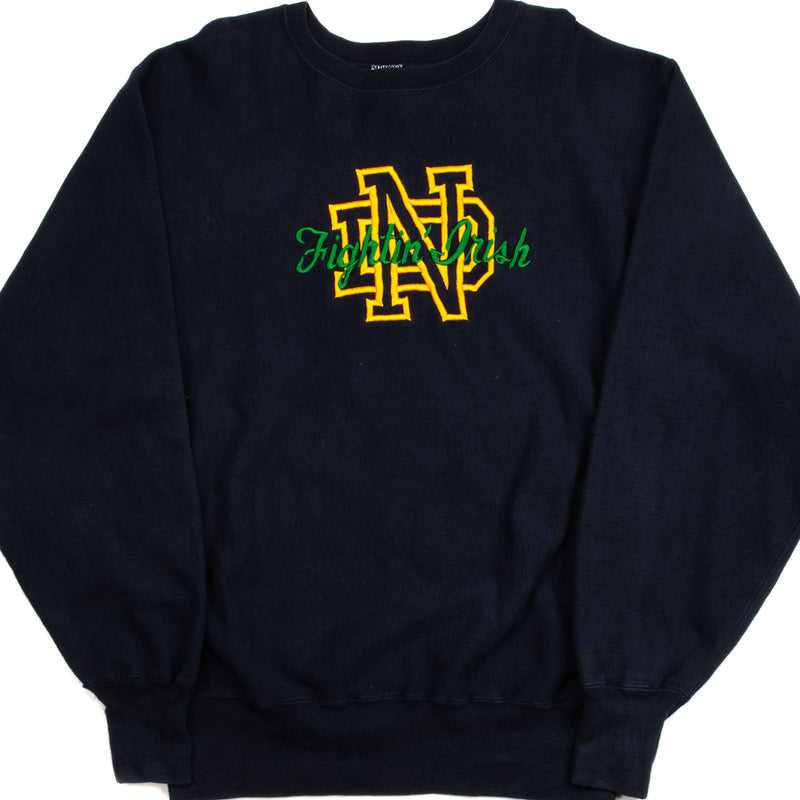 Notre dame embroidered store sweatshirt