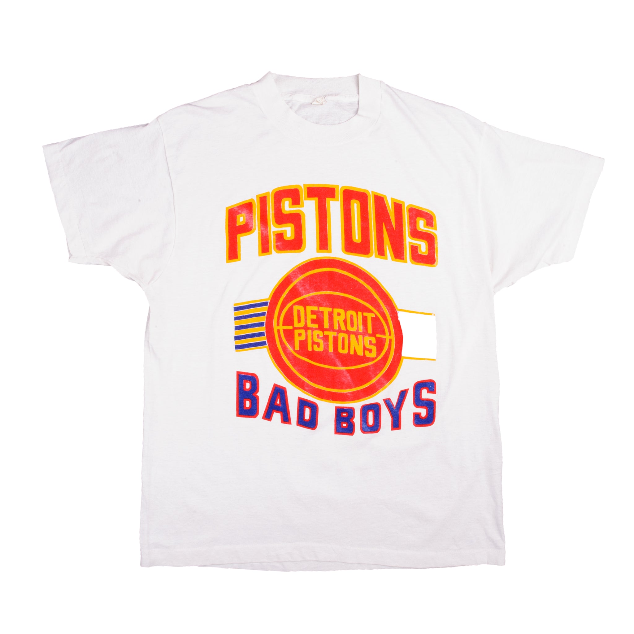 Vintage NBA Detroit Piston Tee Shirt 1988 Size Large Made in USA