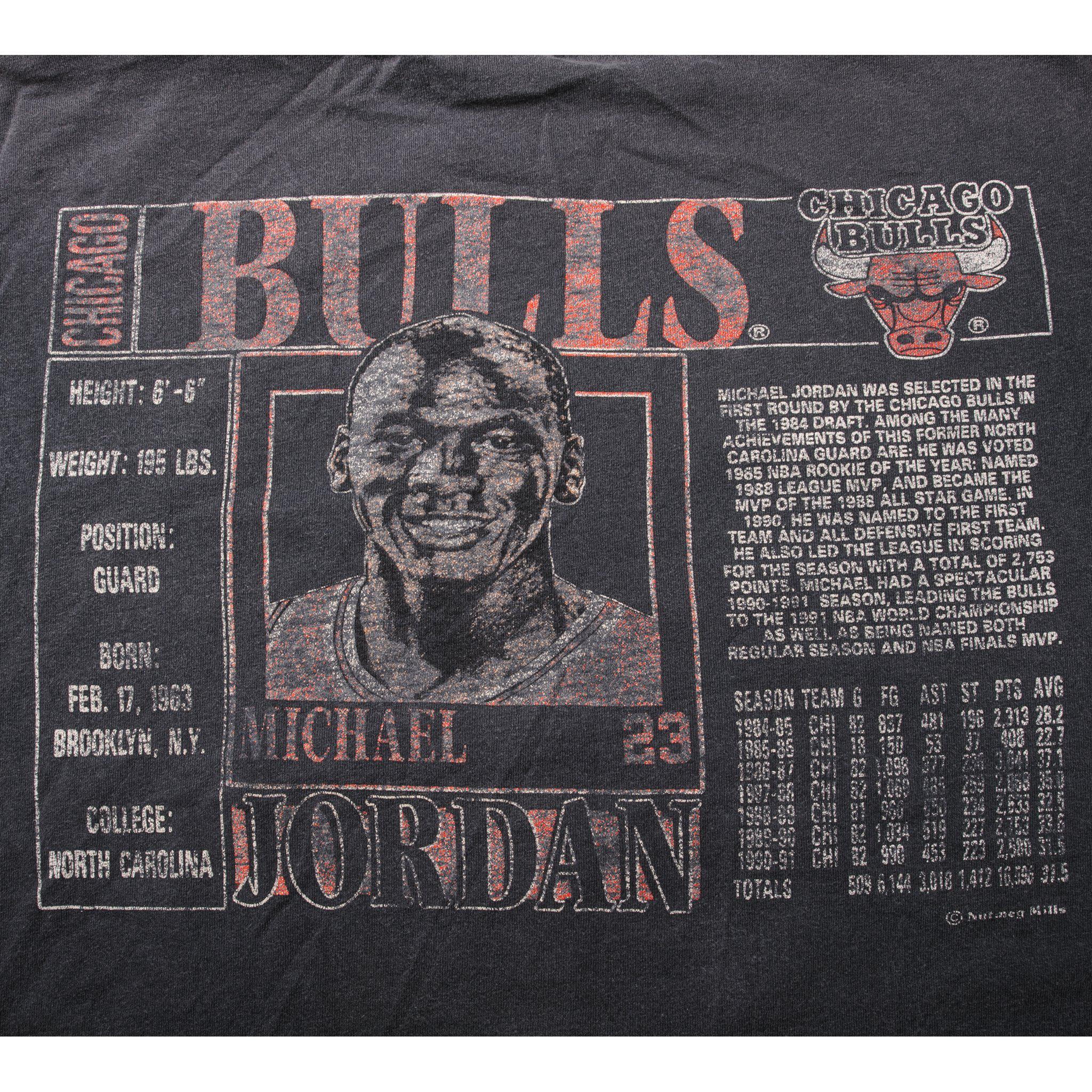 Vintage 1990 Michael Jordan Nutmeg T-Shirt Size M Made In USA NBA Chicago  Bulls