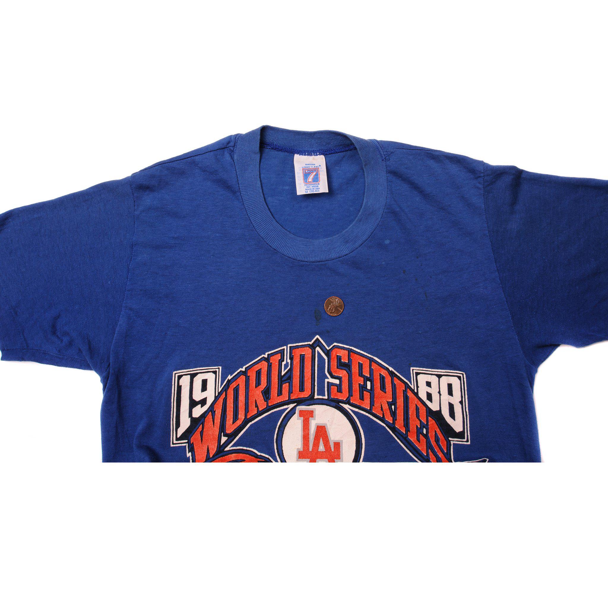 Vintage Los Angeles Dodgers 1988 World Series T Shirt Tee Made