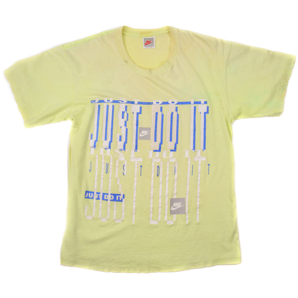 CAMISETA VINTAGE NIKE JUST DO IT TALLA MEDIANA FABRICADA EN EE. UU. 1987-1992