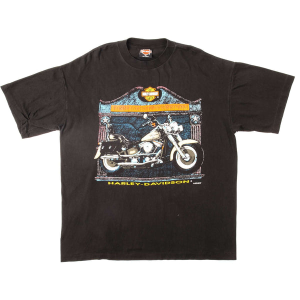 Vintage Harley Davidson Heritage Of Freedom Daytona Beach Bike Week 1994 Tee Shirt 1994 Size XL Made In USA. BLACK