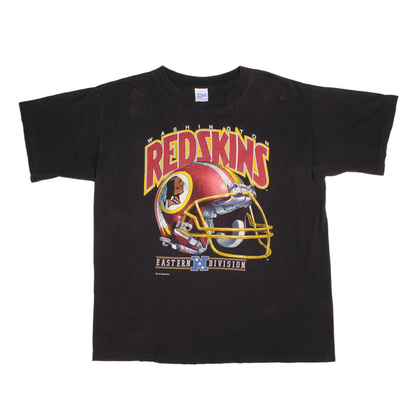 Vintage NFL Washington Redskins 1993 Tee Shirt With Single Stitch Sleeves. Made In USA.