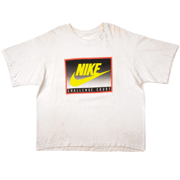 Vintage Nike Challenge Court Tee Shirt Size XL. WHITE