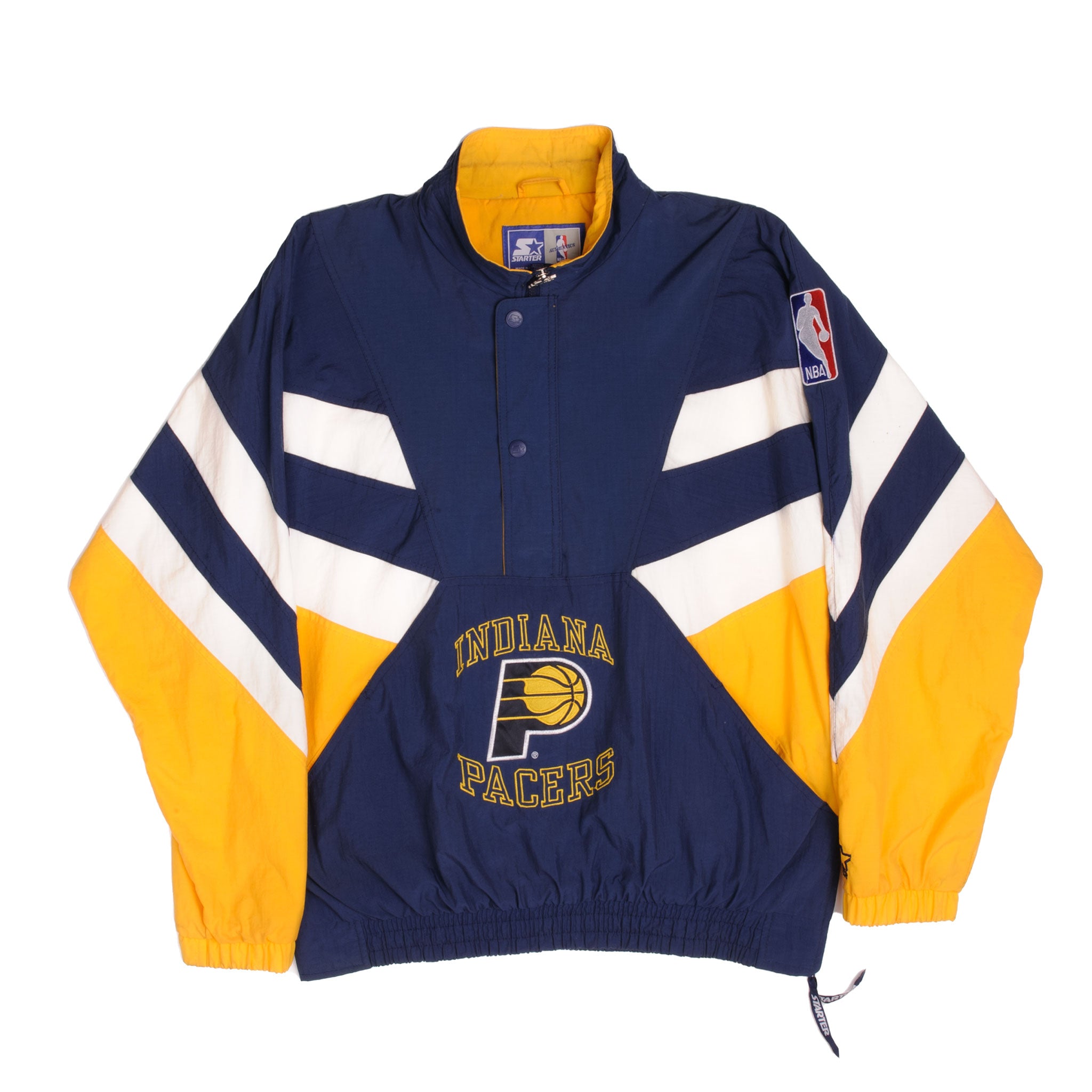 Vintage Indiana Pacers Starter Full Zip Jacket with Hood NBA Size L Large  *Rare*