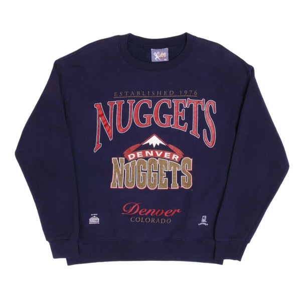 Vintage Nba Dever Nuggets Colorado 1990S Sweatshirt Size M Made In USA