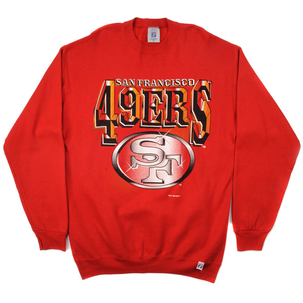 Vintage NFL San Francisco 49Ers Sweatshirt 1994 Size XL Made In USA. RED