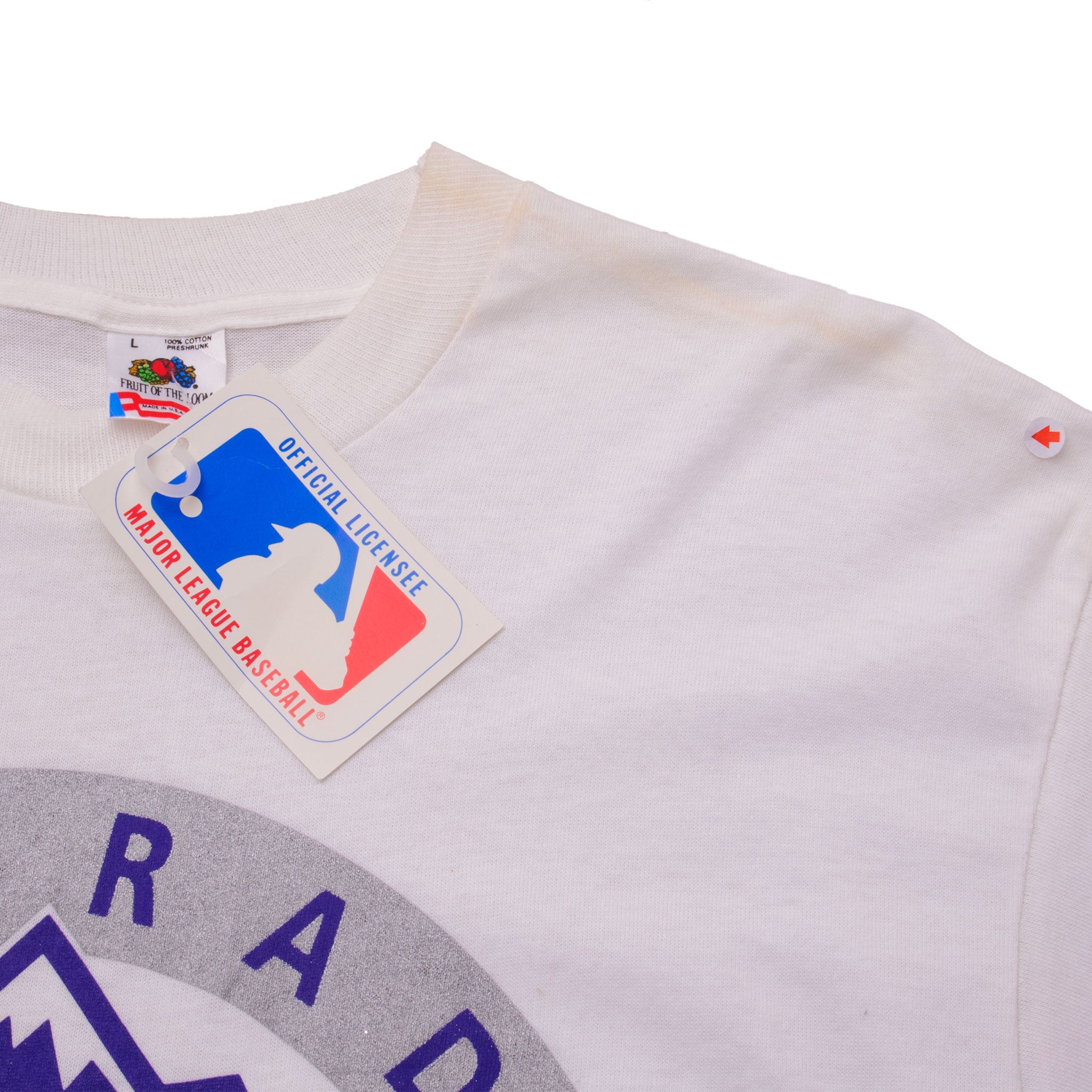 Sports / College Vintage MLB Colorado Rockies Tee Shirt 1991 Size Medium Made in USA NOS