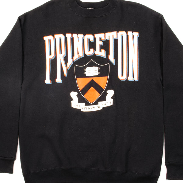 SUDADERA VINTAGE DE LA UNIVERSIDAD DE PRINCETON, TALLA GRANDE, FABRICADA EN EE. UU.