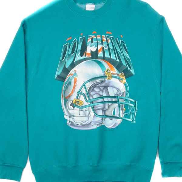 SUDADERA VINTAGE NFL MIAMI DOLPHINS 1995 TALLA GRANDE FABRICADA EN EE. UU.