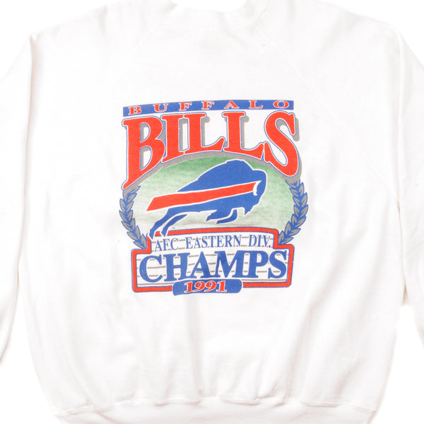 SUDADERA VINTAGE NFL BUFFALO BILLS 1991 TALLA XL FABRICADA EN EE. UU.